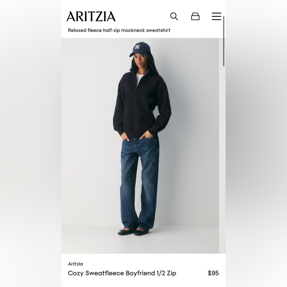 TNA Cozyfleece Half-Zip Sweater